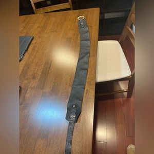 Black Ring Clasp Belt